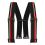 Hosenträger HT5 Basic Standard, schwarz/rot